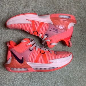 Size 9 - LeBron Witness 7 Bright Crimson Basketball Shoes